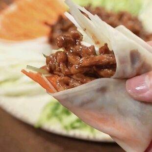 Блин с мясом соломкой