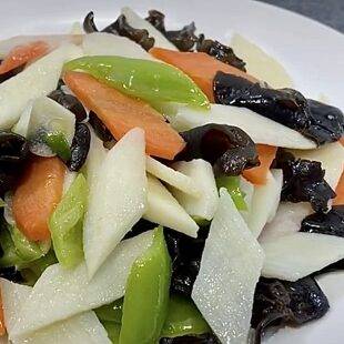 Ямс жареный с овощами