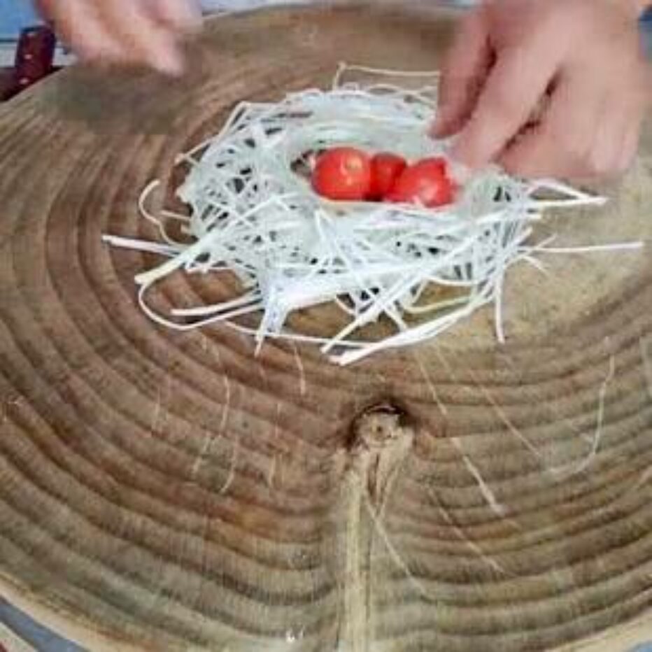 Сервировка: режем лучок Порей