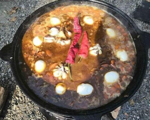 Плов + яйца в зирваке
