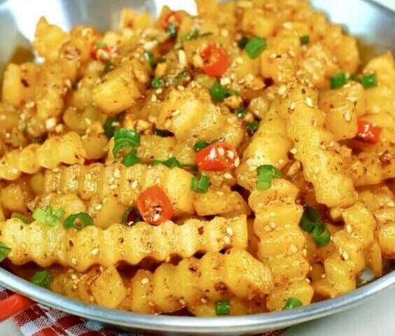 Уличный картофель по-китайски