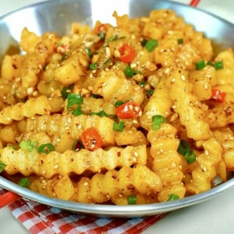 Уличный картофель по-китайски