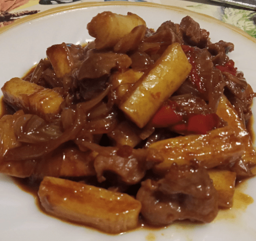 Токкпоки (рисовые клецки) с куриными желудками