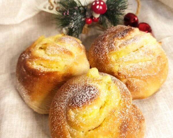 Булочки-бриоши с кремом Патисьер