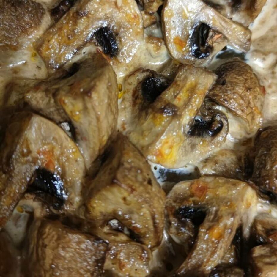 Запечённые шампиньоны