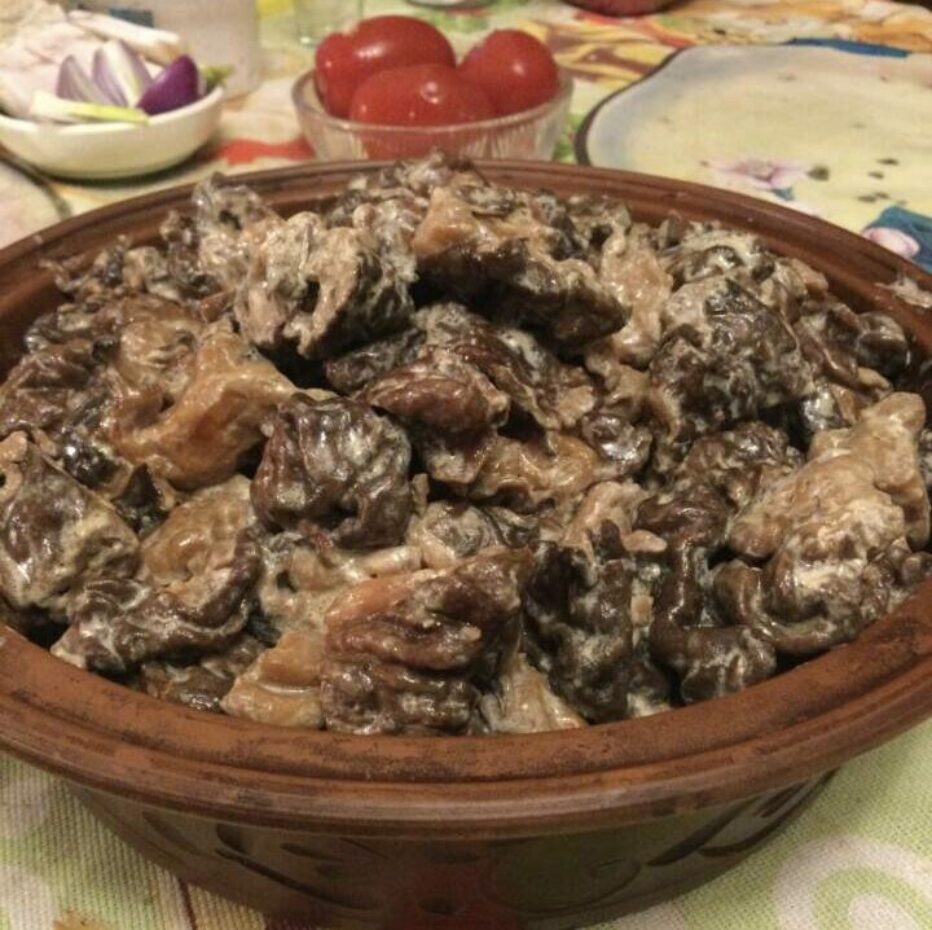 Сморчки в сметане